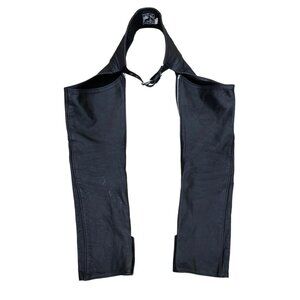 CALIFORNIA CREATIONS LEATHERS Motorcycle Chaps SMALL Leather Black USA Bike Mens